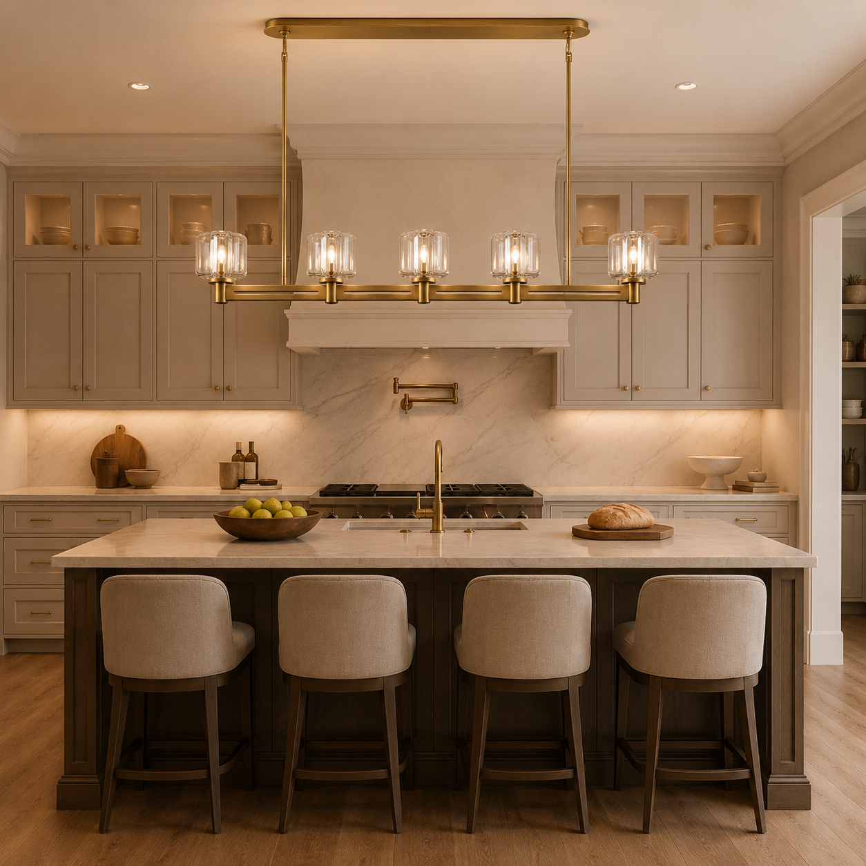 Demaretish Linear Chandelier