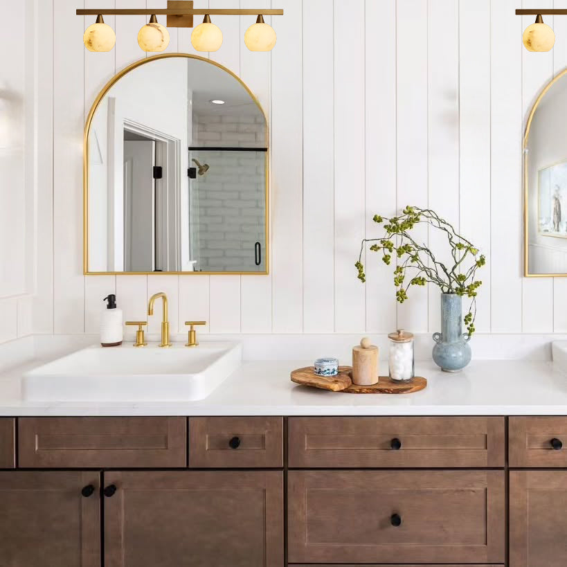 Arica 4-Light Bathroom Alabaster Sconce