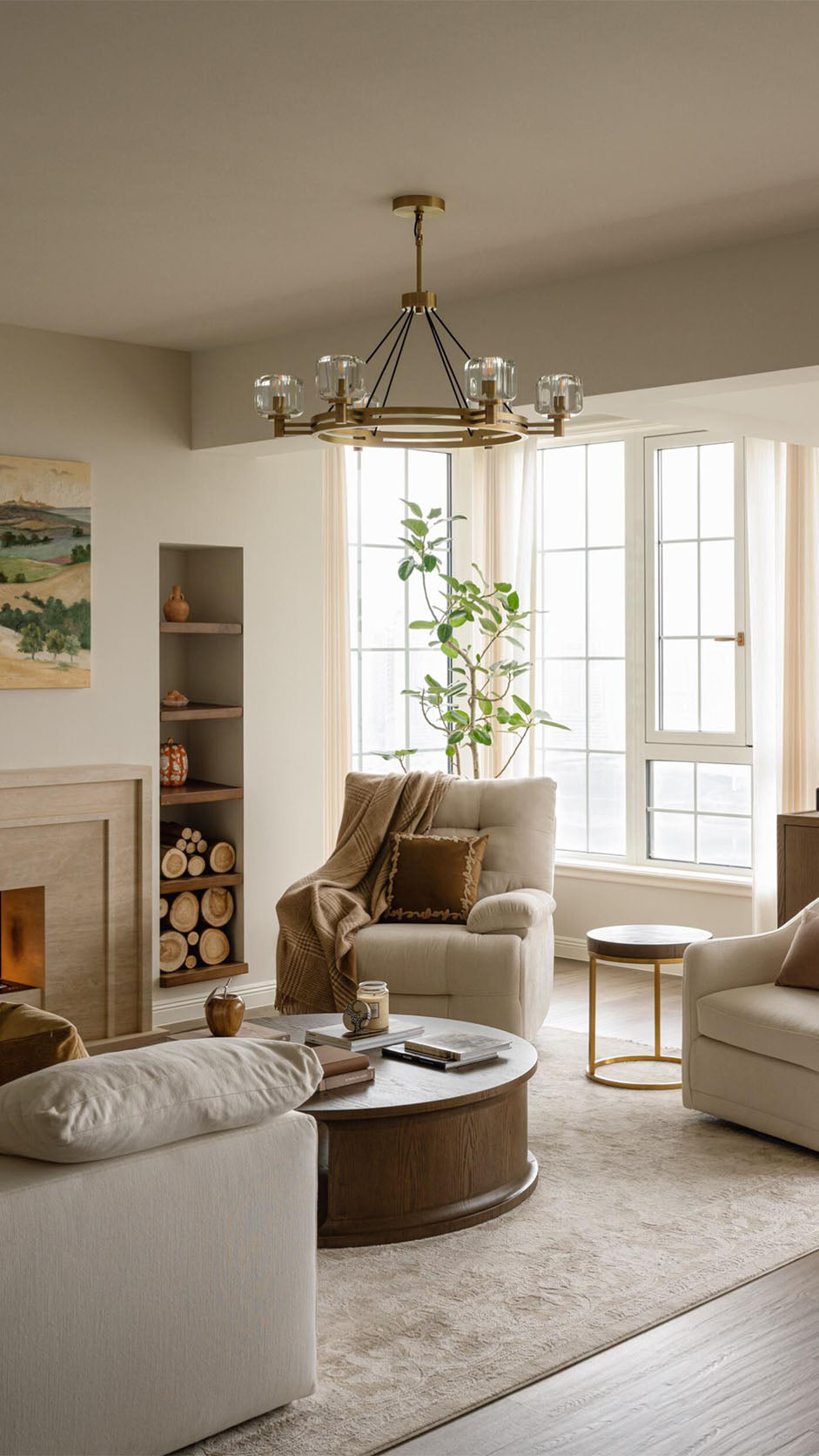 Demaretish Round Chandelier
