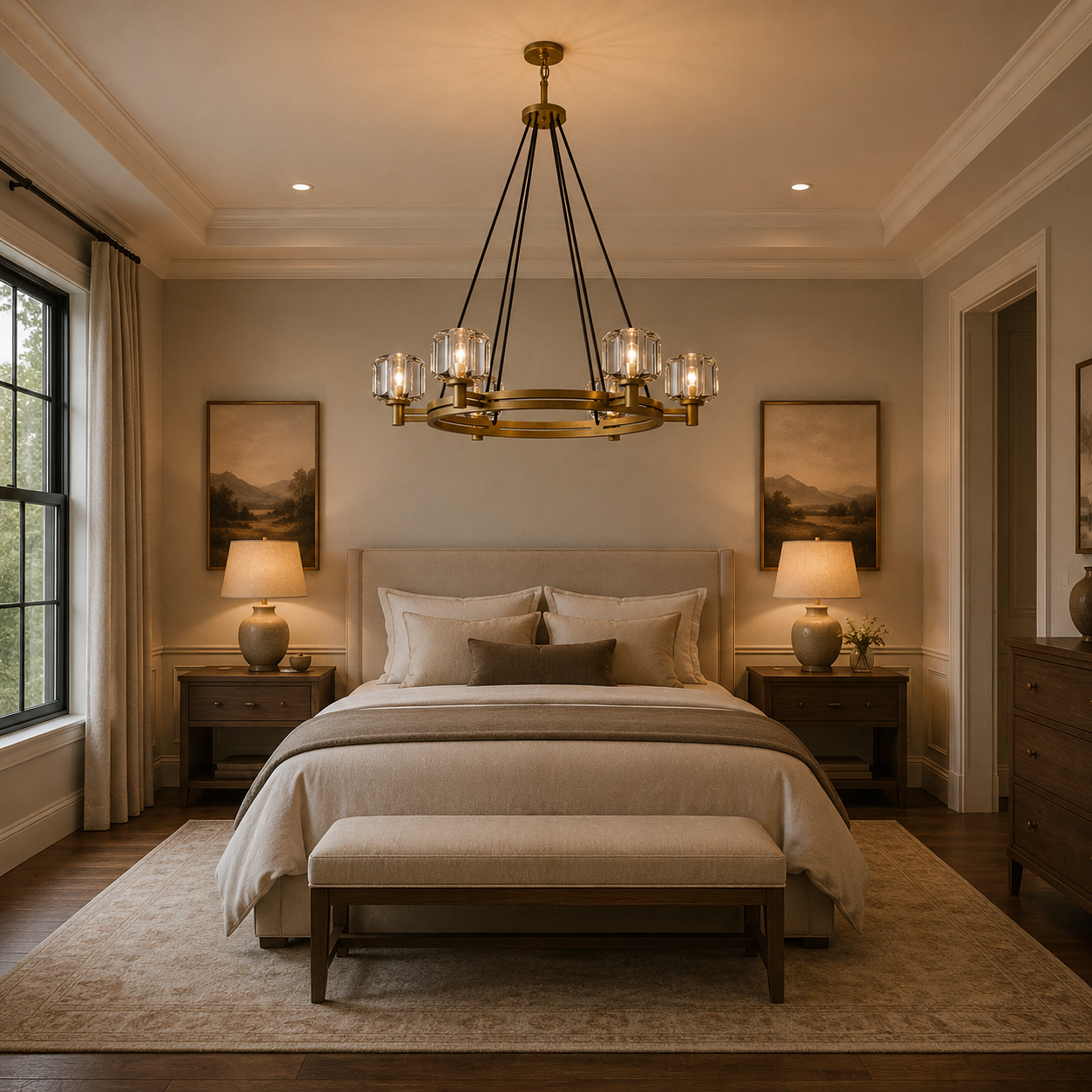 Demaretish Round Chandelier