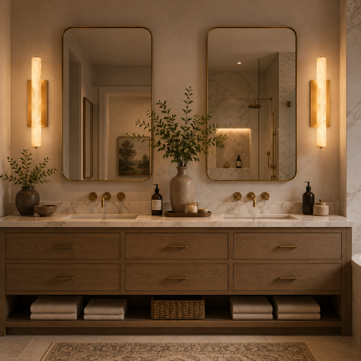 Audubond Marble Stone Single Sconce
