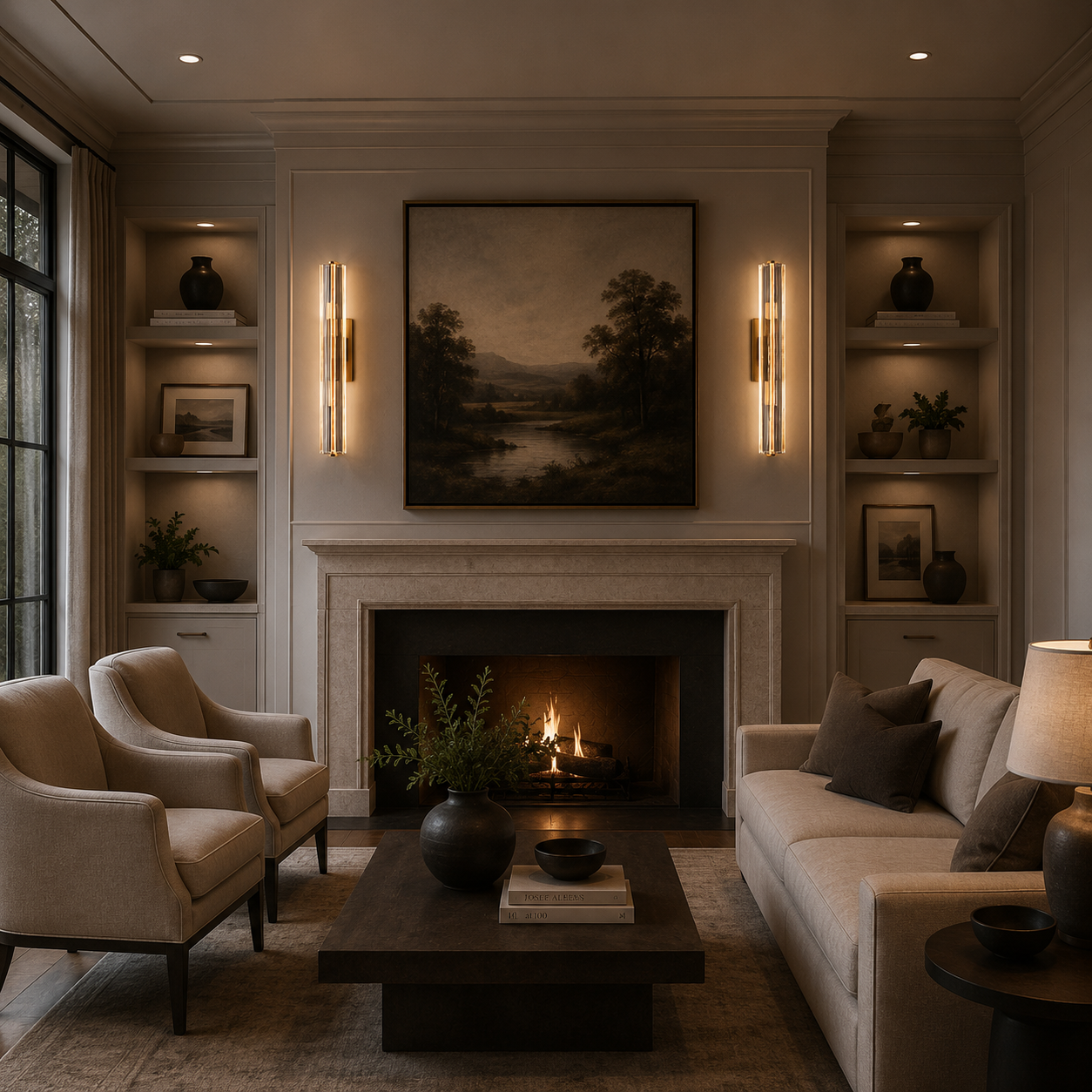 Audubond Crystal Double Sconce