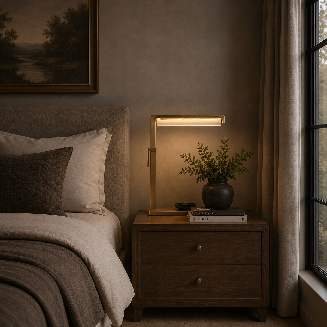 Audubond Crystal Task Table Lamp