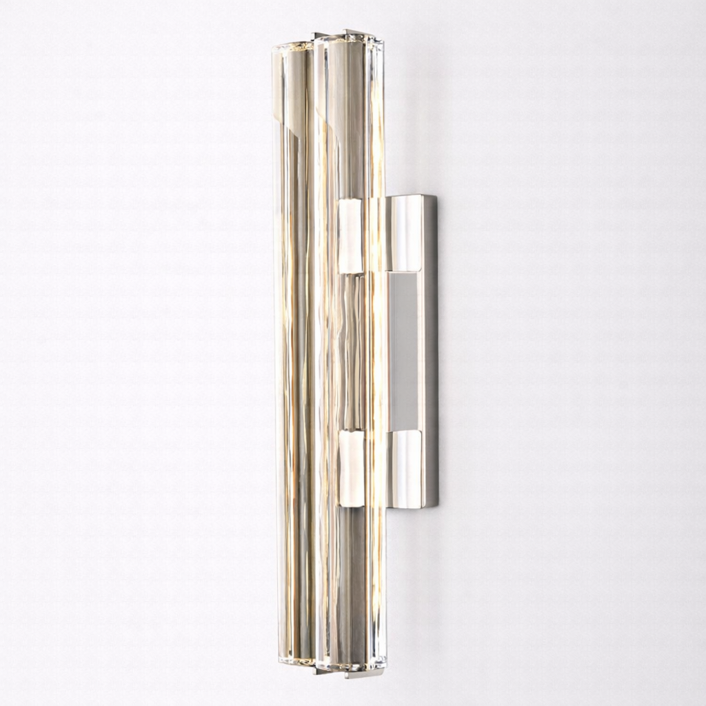 Audubond Crystal Double Sconce