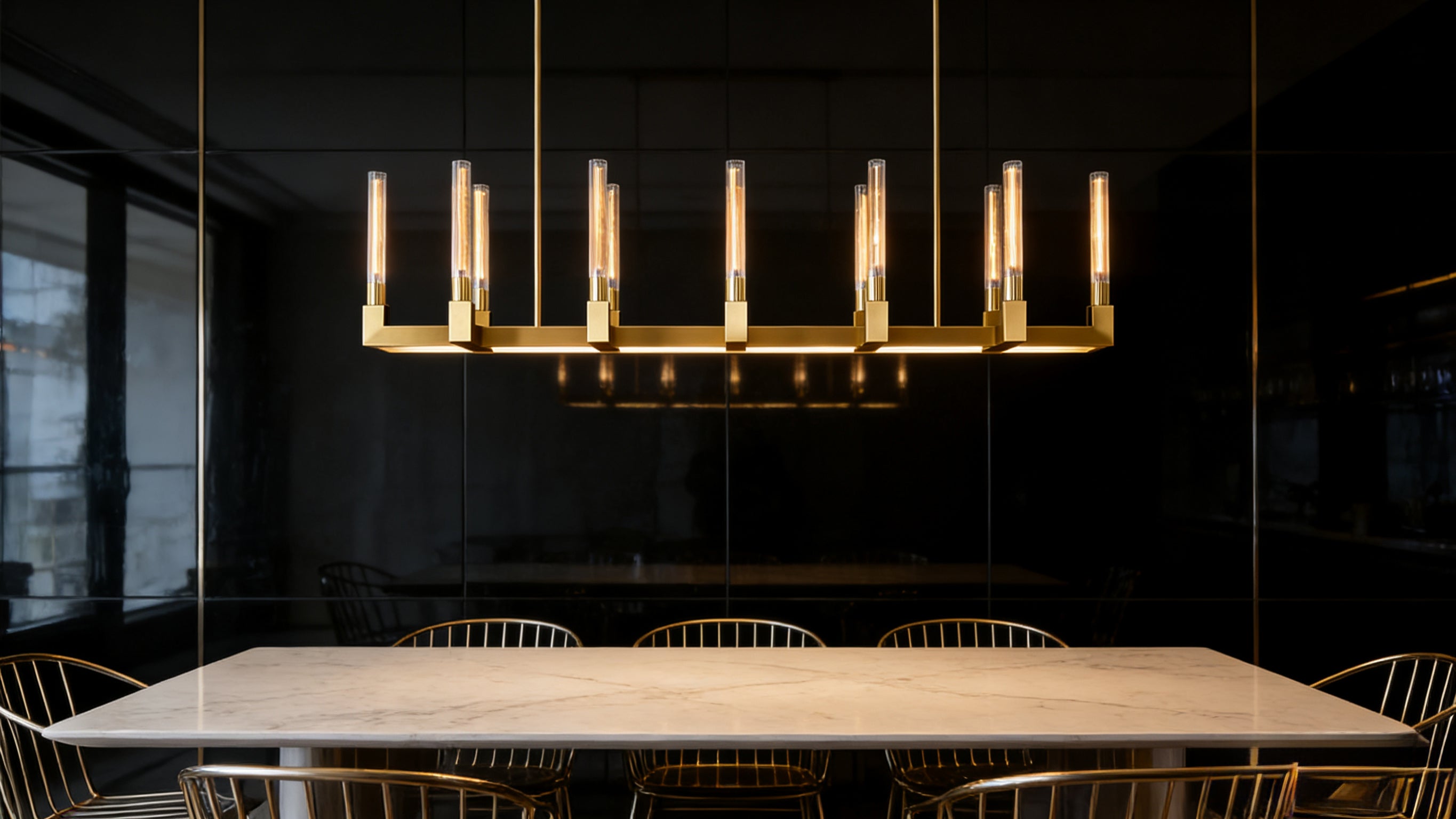 Cannelet Linear Chandelier