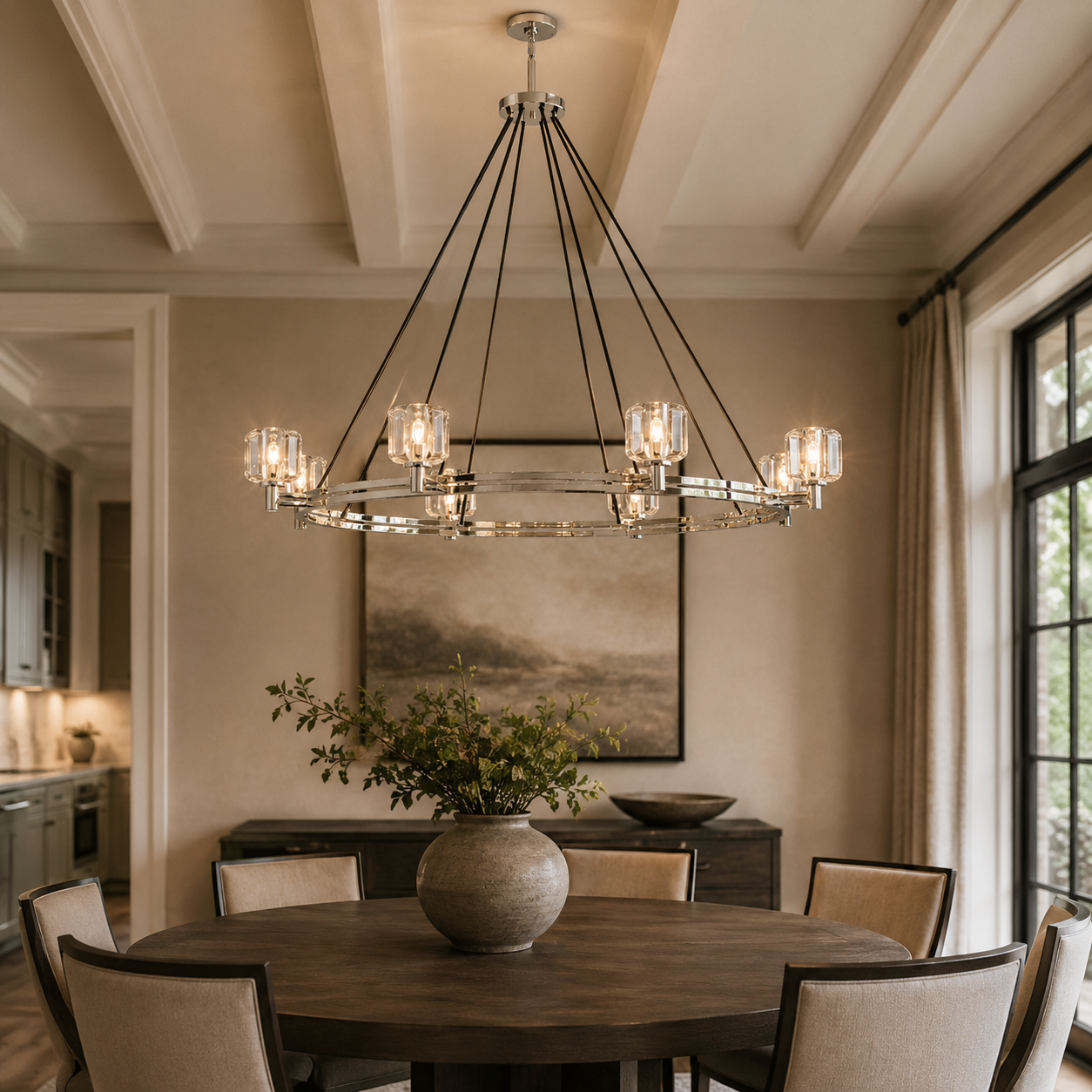 Demaretish Round Chandelier