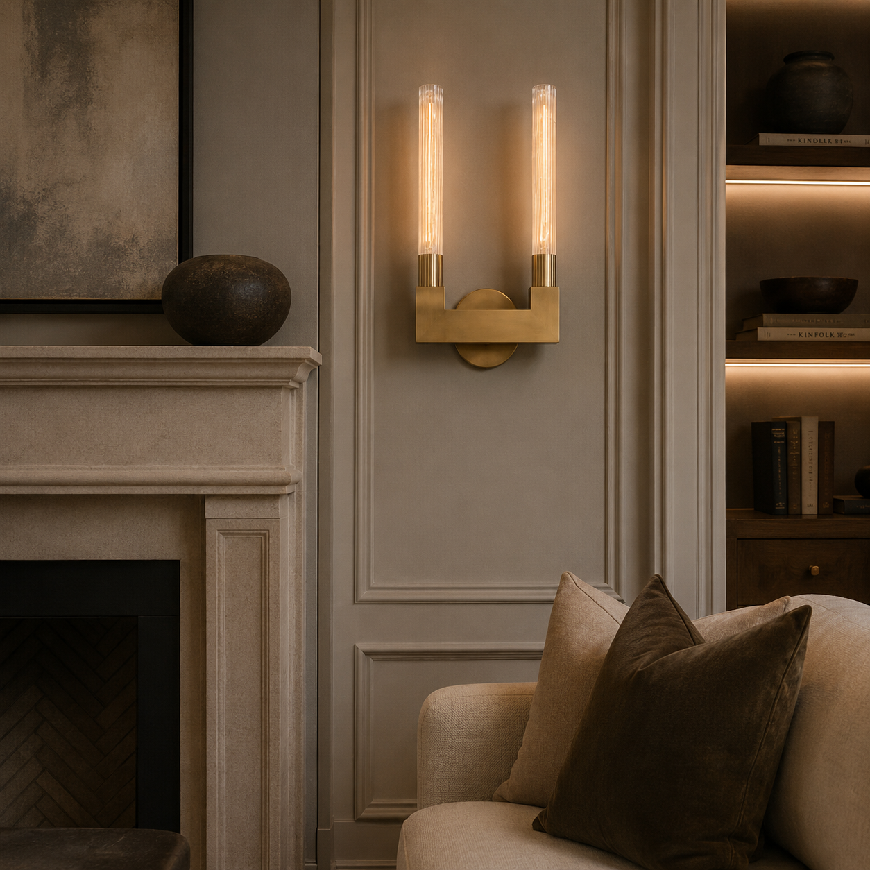 Cannelet Double Sconce