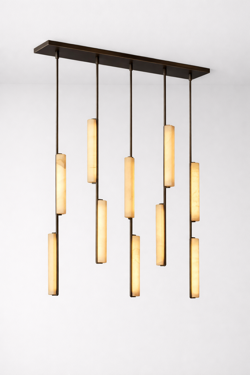 Audubond Alabaster Linear Chandelier 54"