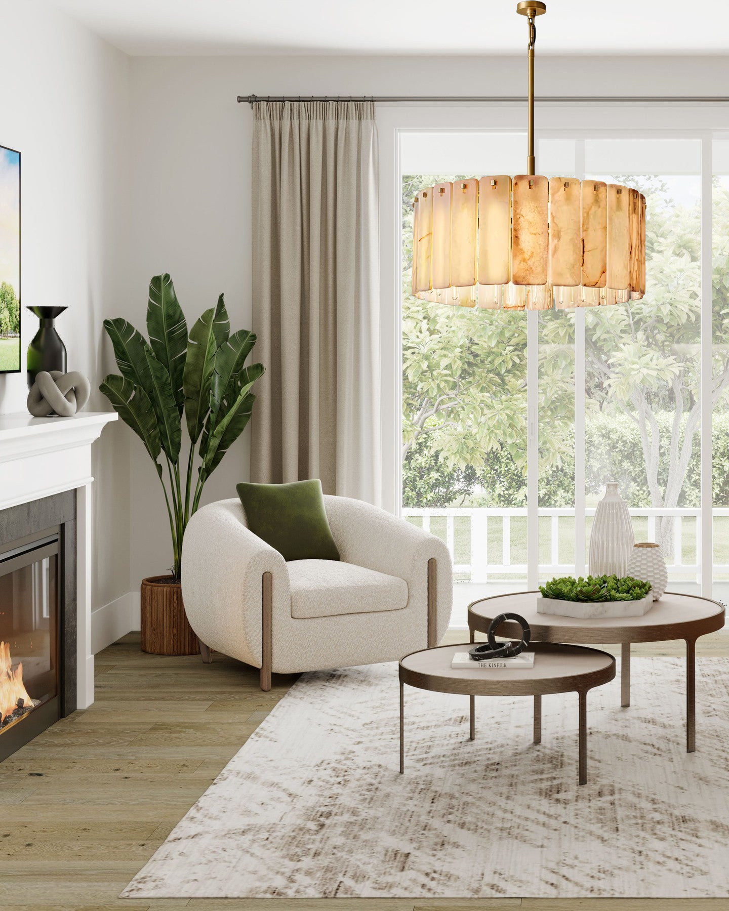 Calamettea Onyx Round Chandelier