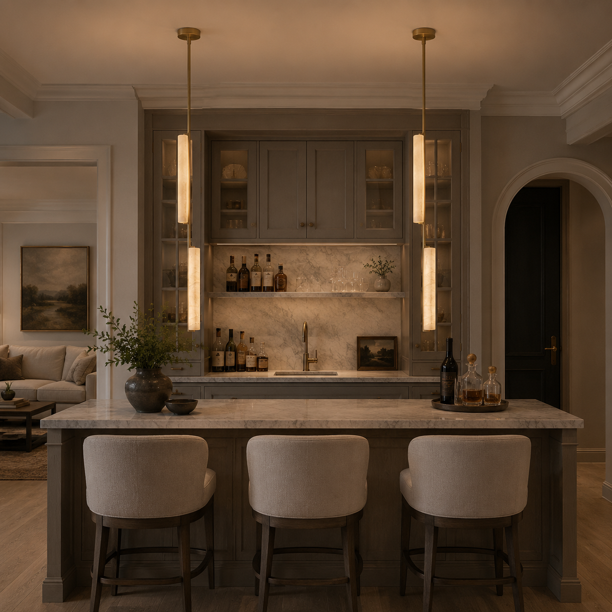 Audubond Alabaster Pendant