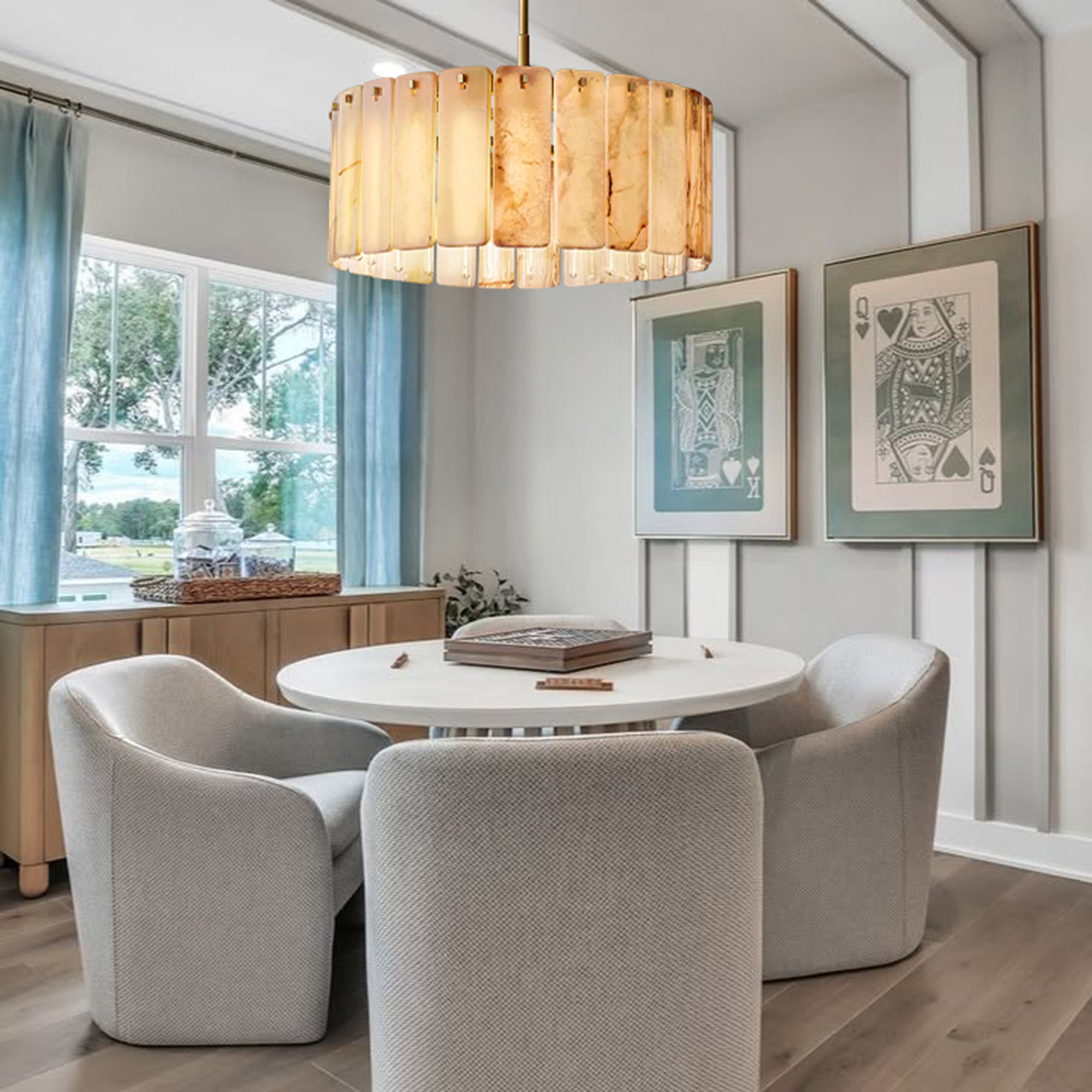 Calamettea Onyx Round Chandelier