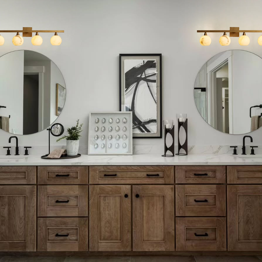 Arica 4-Light Bathroom Alabaster Sconce