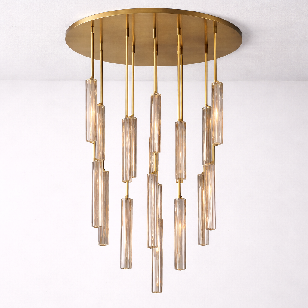 Audubond Crystal Round Chandelier