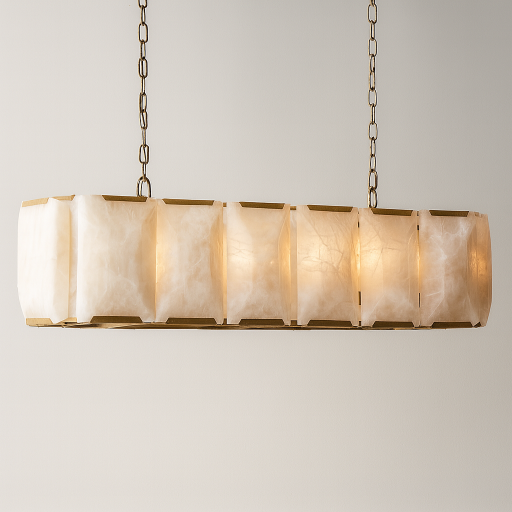 Marlow Calcite Rectangular Chandelier