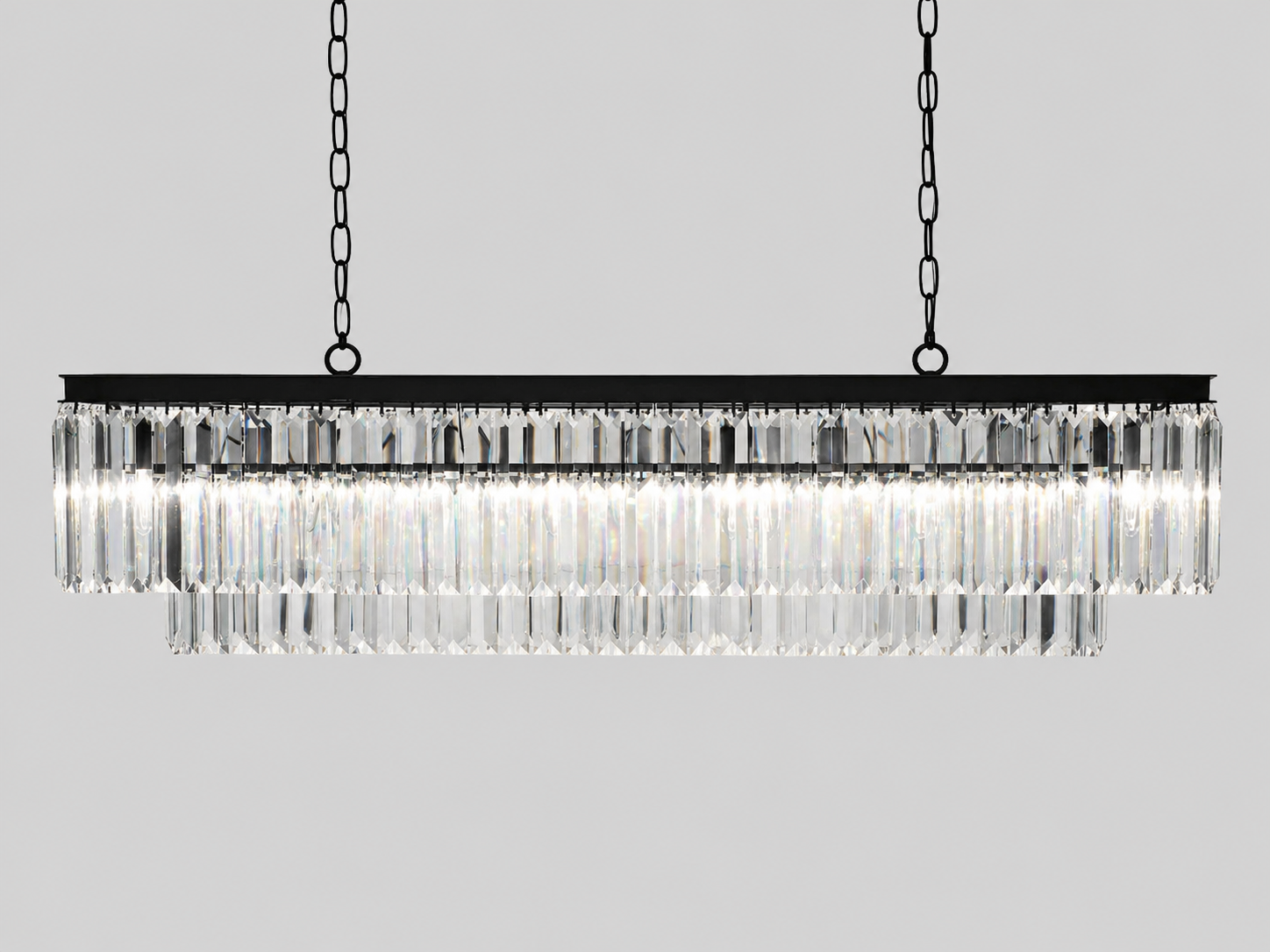 Leyland Tiered Rectangular Chandelier