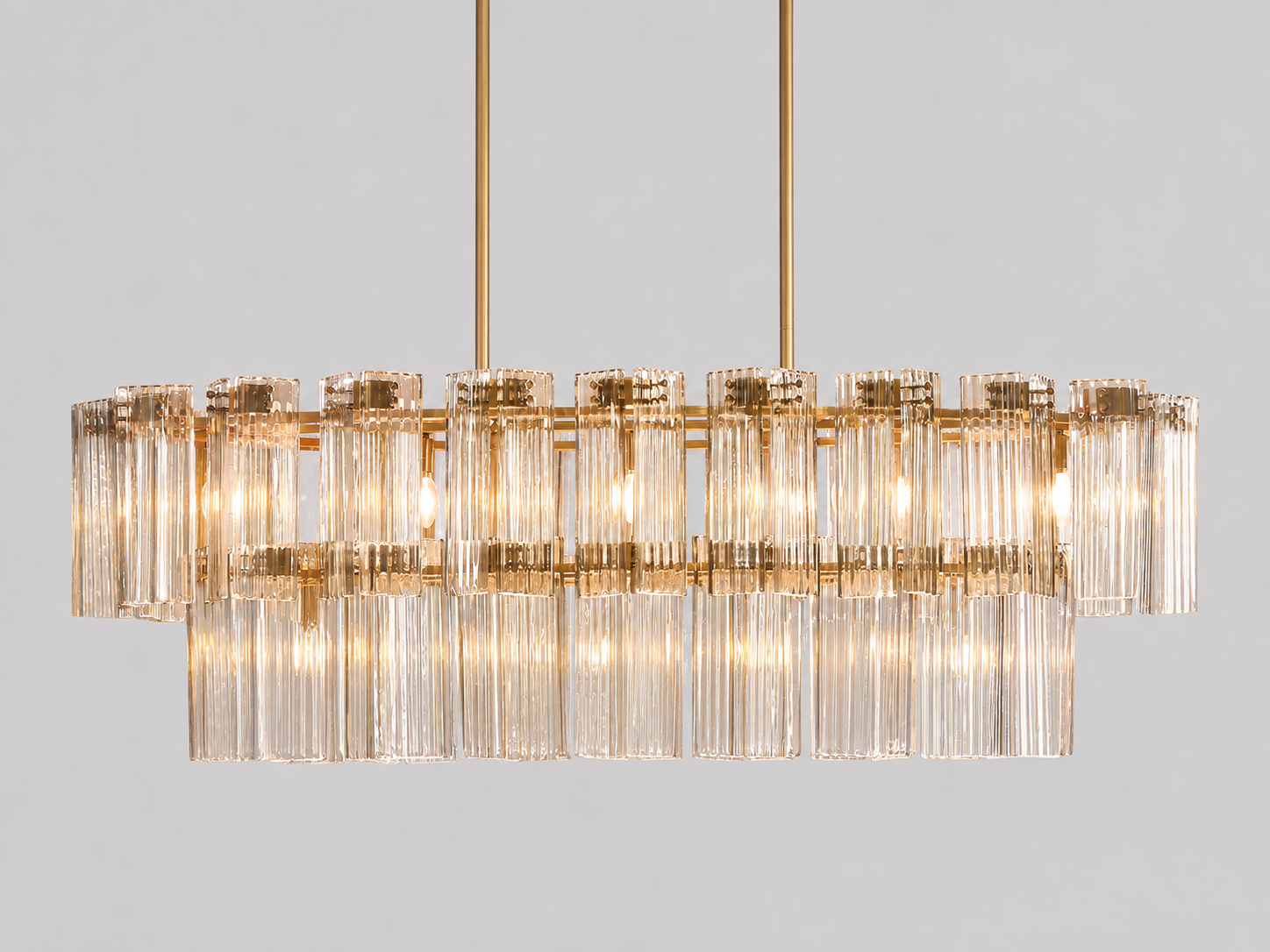Delsie Oval Tiered Chandelier