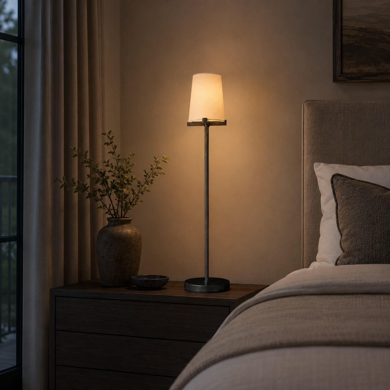 Pauillace Fabric Shade Grand Table Lamp