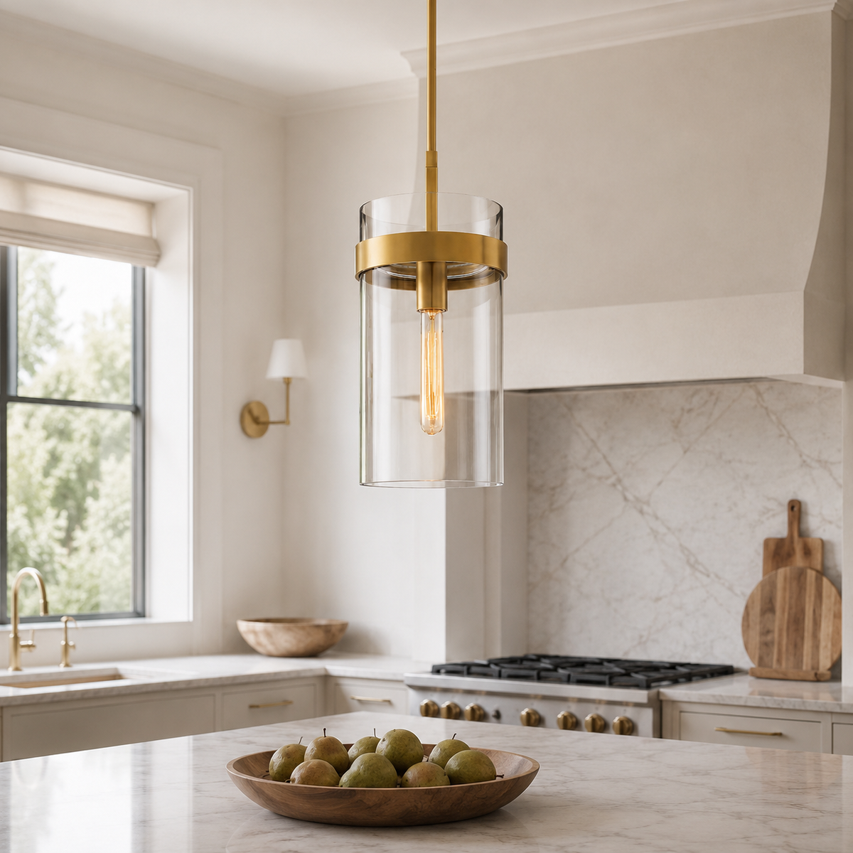 Lavellen Clear Glass Pendant