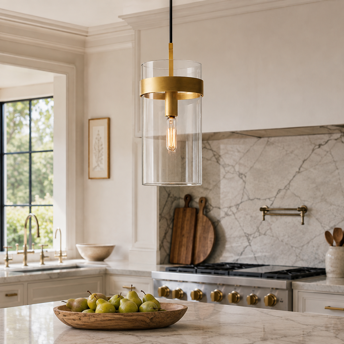 Lavellen Clear Glass Cord Pendant