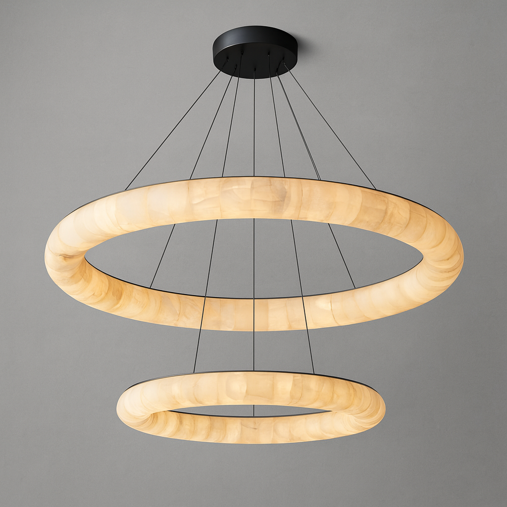 Livage Lisse Two-Tiered Round Chandelier