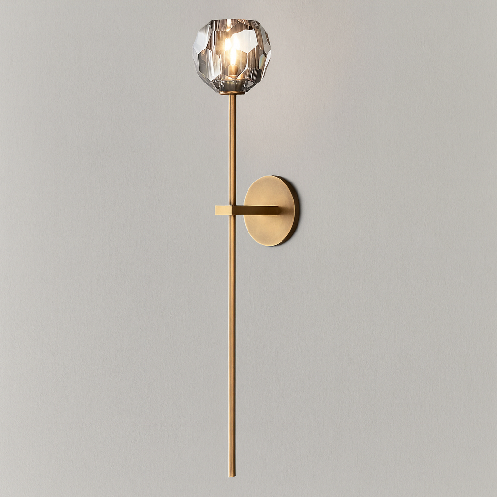 Boule do Cristal Smoke Glass Grand Sconce