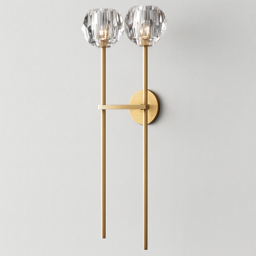 Boule do Cristal Clear Glass Grand Sconce