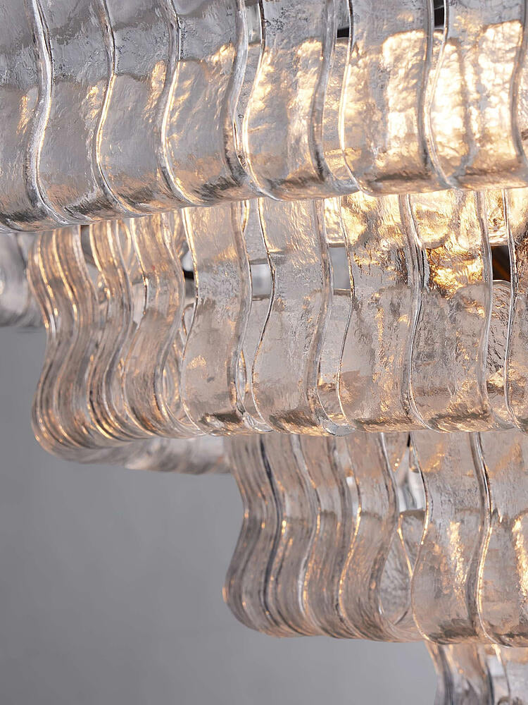 Ghiaccio Smoke Class Oval Chandelier 54"/ 65"